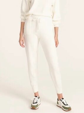 J.Crew Cotton Cashmere Jogger Pant in Ivory | XL | GUC